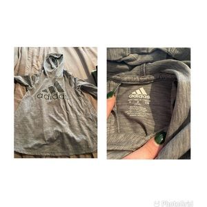 Girls adidas long sleeve shirt with hood